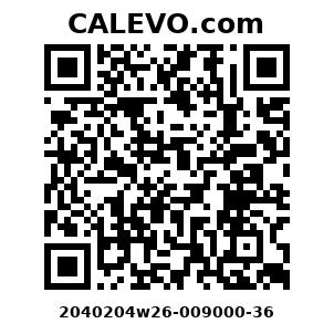 Calevo.com Preisschild 2040204w26-009000-36