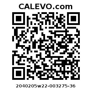 Calevo.com Preisschild 2040205w22-003275-36