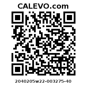 Calevo.com Preisschild 2040205w22-003275-40