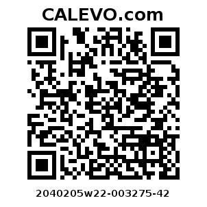 Calevo.com Preisschild 2040205w22-003275-42