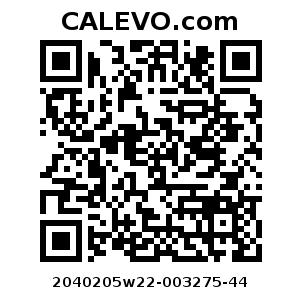 Calevo.com Preisschild 2040205w22-003275-44