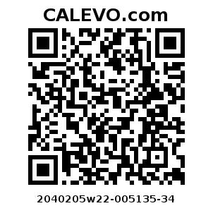 Calevo.com Preisschild 2040205w22-005135-34