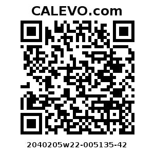 Calevo.com Preisschild 2040205w22-005135-42