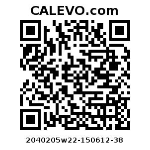 Calevo.com Preisschild 2040205w22-150612-38
