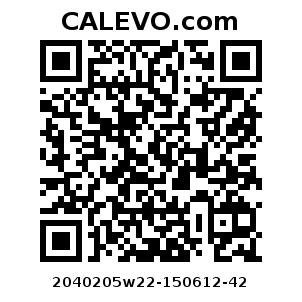 Calevo.com Preisschild 2040205w22-150612-42