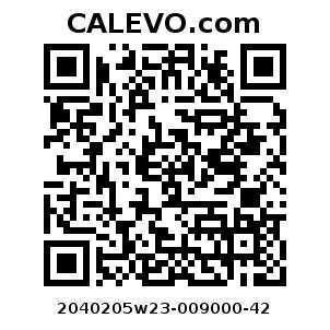 Calevo.com pricetag 2040205w23-009000-42