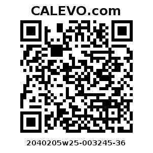 Calevo.com Preisschild 2040205w25-003245-36