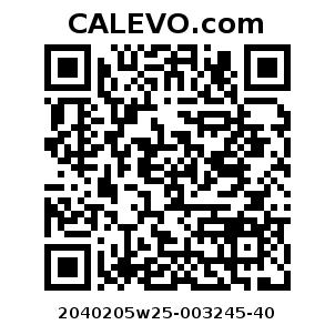Calevo.com Preisschild 2040205w25-003245-40