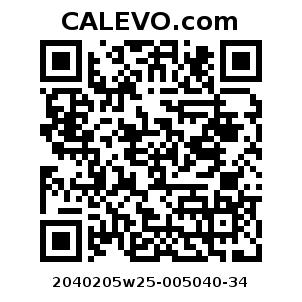 Calevo.com Preisschild 2040205w25-005040-34