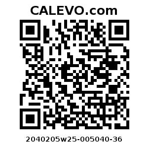 Calevo.com Preisschild 2040205w25-005040-36