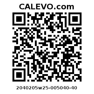 Calevo.com Preisschild 2040205w25-005040-40