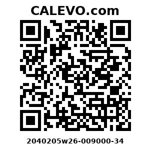 Calevo.com Preisschild 2040205w26-009000-34