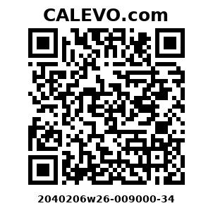 Calevo.com Preisschild 2040206w26-009000-34