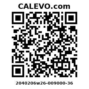 Calevo.com Preisschild 2040206w26-009000-36