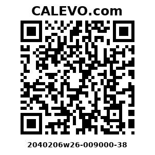 Calevo.com Preisschild 2040206w26-009000-38