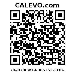 Calevo.com Preisschild 2040208w19-005161-116+