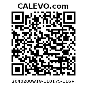 Calevo.com Preisschild 2040208w19-110175-116+