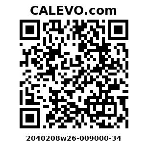 Calevo.com Preisschild 2040208w26-009000-34