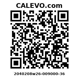 Calevo.com Preisschild 2040208w26-009000-36