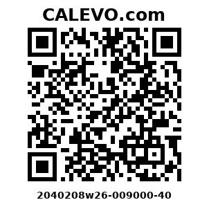 Calevo.com Preisschild 2040208w26-009000-40
