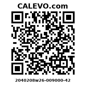 Calevo.com Preisschild 2040208w26-009000-42