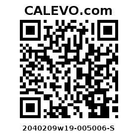 Calevo.com Preisschild 2040209w19-005006-S
