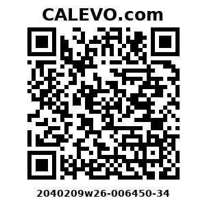 Calevo.com Preisschild 2040209w26-006450-34