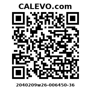 Calevo.com Preisschild 2040209w26-006450-36