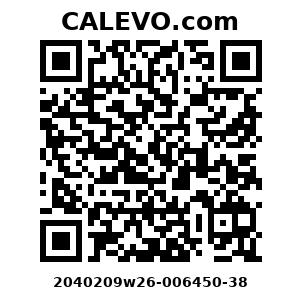 Calevo.com Preisschild 2040209w26-006450-38