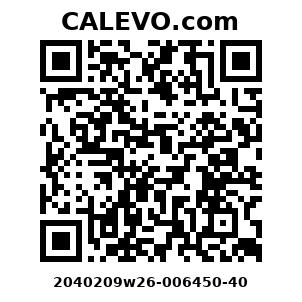 Calevo.com Preisschild 2040209w26-006450-40