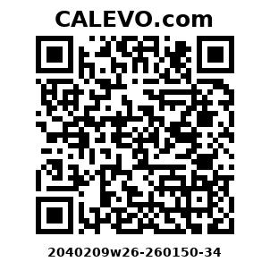 Calevo.com Preisschild 2040209w26-260150-34