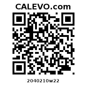 Calevo.com Preisschild 2040210w22