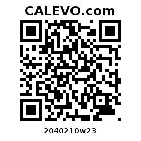 Calevo.com pricetag 2040210w23