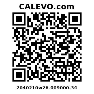 Calevo.com Preisschild 2040210w26-009000-34