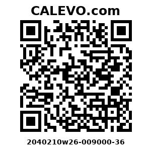 Calevo.com Preisschild 2040210w26-009000-36