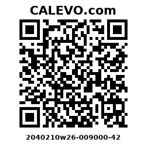 Calevo.com Preisschild 2040210w26-009000-42