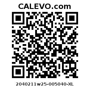Calevo.com Preisschild 2040211w25-005040-XL