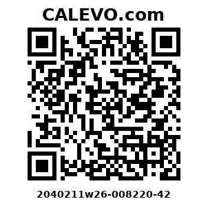 Calevo.com Preisschild 2040211w26-008220-42