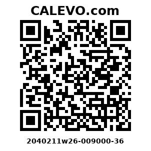 Calevo.com Preisschild 2040211w26-009000-36