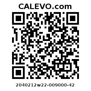Calevo.com Preisschild 2040212w22-009000-42