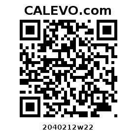 Calevo.com Preisschild 2040212w22