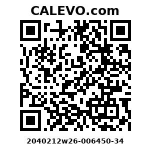 Calevo.com Preisschild 2040212w26-006450-34