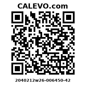 Calevo.com Preisschild 2040212w26-006450-42