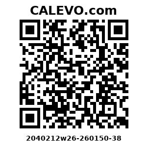 Calevo.com Preisschild 2040212w26-260150-38
