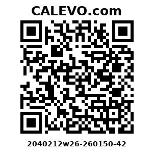 Calevo.com Preisschild 2040212w26-260150-42