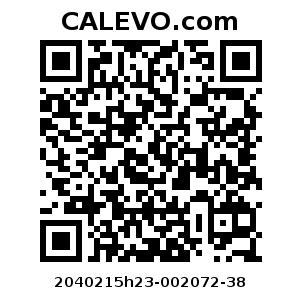 Calevo.com Preisschild 2040215h23-002072-38