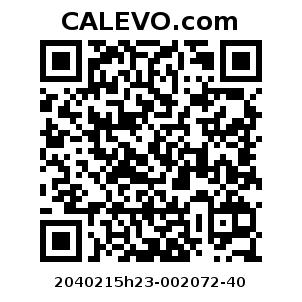 Calevo.com Preisschild 2040215h23-002072-40