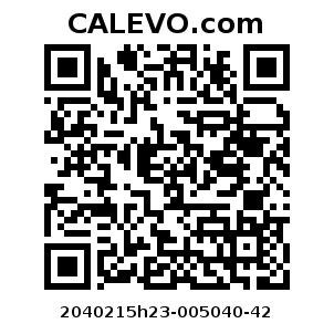 Calevo.com Preisschild 2040215h23-005040-42