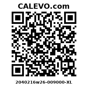 Calevo.com Preisschild 2040216w26-009000-XL