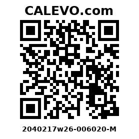 Calevo.com Preisschild 2040217w26-006020-M